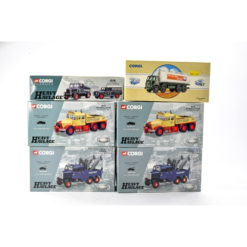 276 - Corgi Diecast Truck issues comprising five Heavy Haulage themed examples plus one other. All Excelle... 