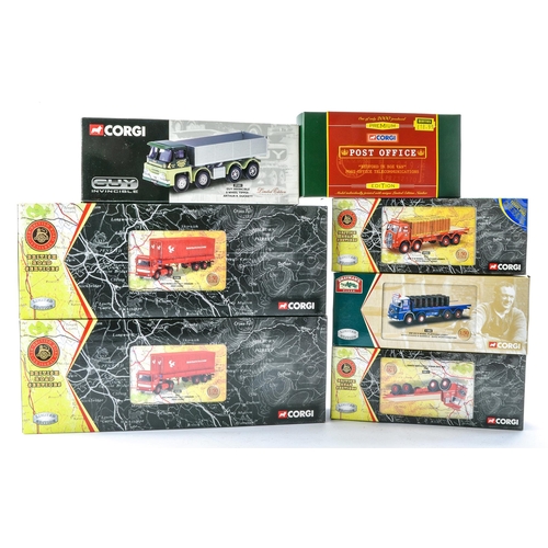 277 - Corgi Diecast Truck issues comprising seven boxed and themed examples including British Road Service... 