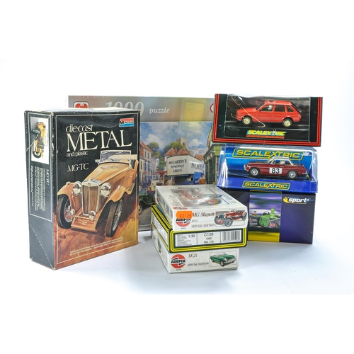 287 - Monogram Diecast and Plastic MG Model Kit, complete plus duo of Airfix MG Kits and one other, all co... 