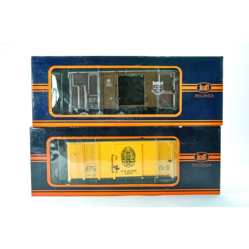 294 - Train G Scale duo of Wagons. Excellent in boxes.