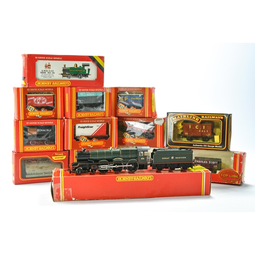 296 - A selection of mostly Hornby OO Gauge Rolling stock plus duo of locomotives. Used but tested and wor... 