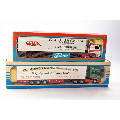 46 - Tekno Diecast Model Truck issues comprising Scania Fridge Trailer in the livery of G&J Jack, Good wi... 