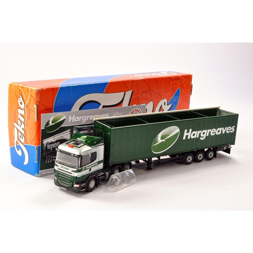 47 - Tekno Diecast Model Truck issue comprising Scania R Bulk Trailer in the livery of Hargreaves. Limite... 