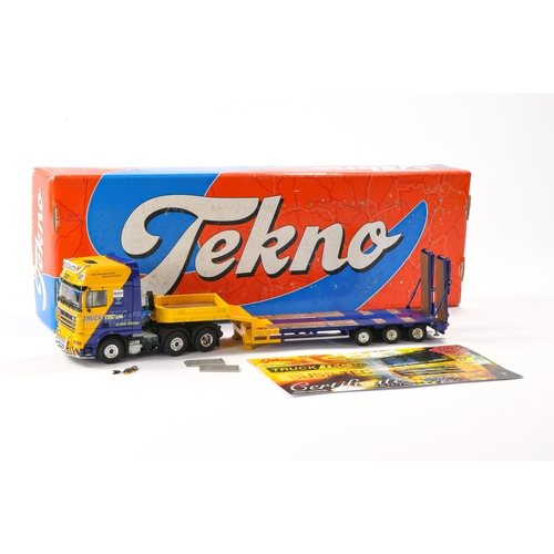 61 - Tekno Diecast Model Truck issue comprising DAF XF Low Loader in the livery of Truck Tec. Generally G... 