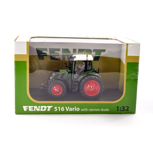 87 - Universal Hobbies 1/32 Farm Model issue comprising Fendt 516 Vario Tractor. Limited Edition on Narro... 