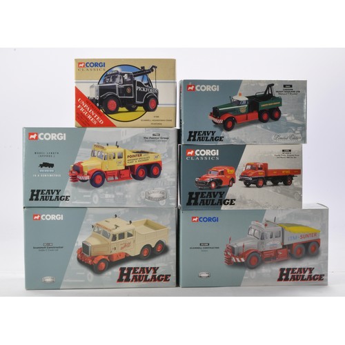 664 - Corgi group of six Heavy Haulage Commercial issues in various liveries as shown. Excellent in boxes.