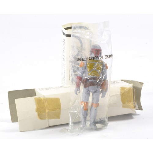 Kenner Star Wars Original Boba Fett Mail-Away issue with Consumer Action Leaflet and original mailing box. Figure excellent in factory sealed unopened bag, box with signs of wear.