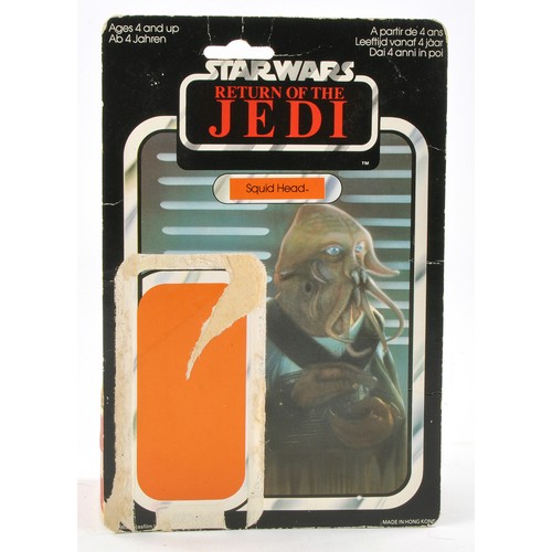 502 - Palitoy Squid Head backing card, fair to good.
