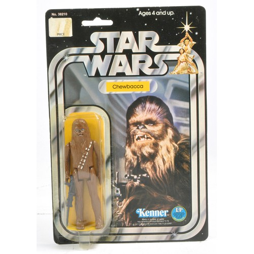 498 - Kenner Star Wars Original Carded Figure comprising Chewbacca. Factory sealed with no evident major f... 