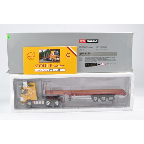 27 - WSI 1/50 high detail model truck issue comprising Volvo FH4 Flatbed trailer in the livery of Coille ... 