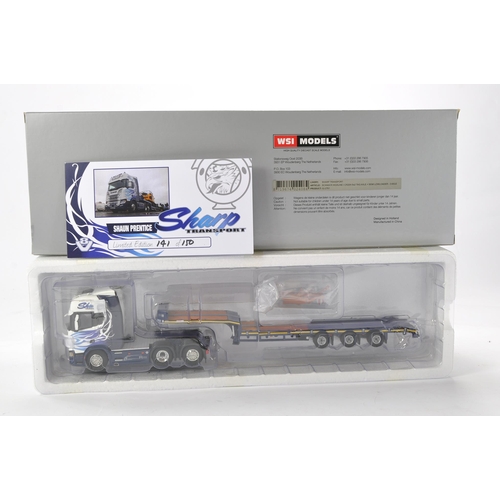 31 - WSI 1/50 high detail model truck issue comprising Scania Streamline R Highline Low Loader in the liv... 