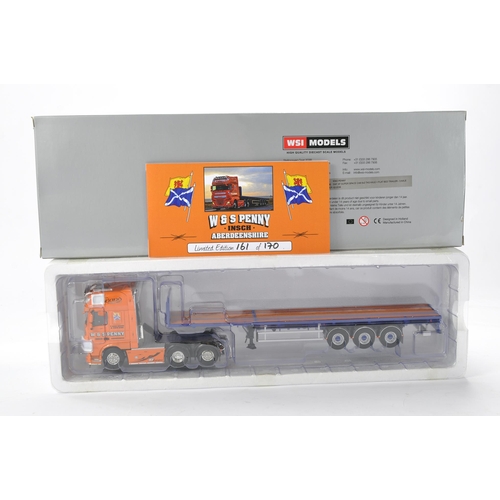 32 - WSI 1/50 high detail model truck issue comprising DAF XF Super Space Flatbed Trailer in the livery o... 