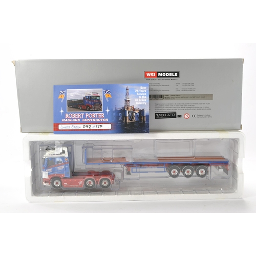 46 - WSI 1/50 high detail model truck issue comprising Volvo FH4 Flatbed Trailer in the livery of Robert ... 