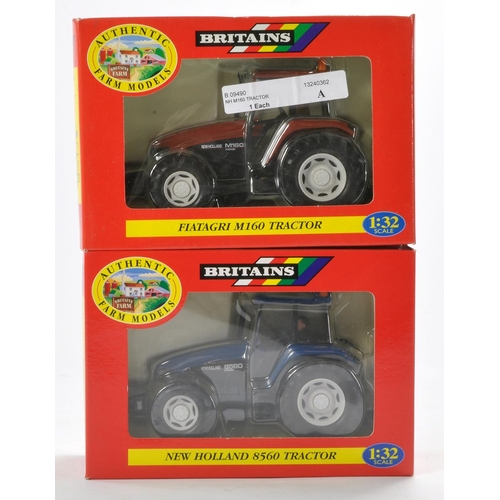 80 - Britains 1/32 Farm issues comprising Fiatagri M160 Tractor plus New holland 8560. Both look to be ex... 