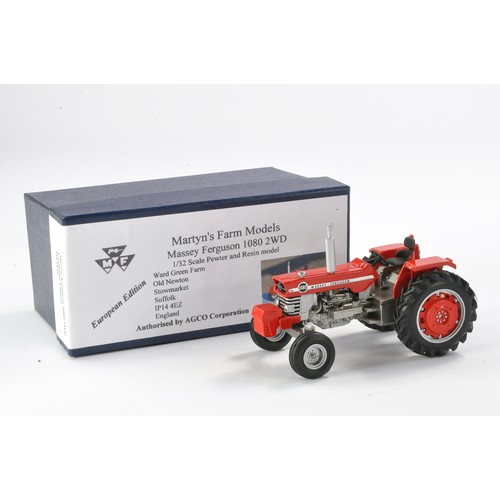 111 - Martyn's Farm Models Hand built 1/32 farm model comprising Massey Ferguson 1080 2WD tractor.  Looks ... 