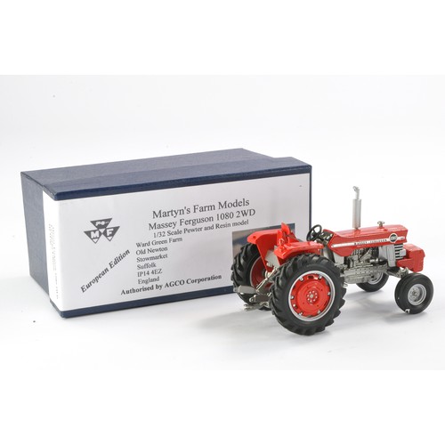 111 - Martyn's Farm Models Hand built 1/32 farm model comprising Massey Ferguson 1080 2WD tractor.  Looks ... 