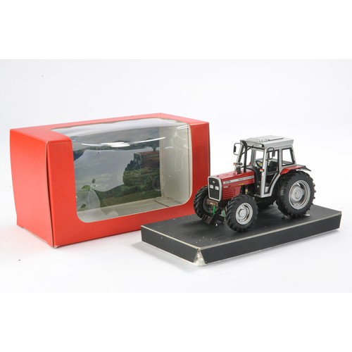 112 - DBP Hand built 1/32 farm model comprising Massey Ferguson 375 tractor.  Looks to be excellent and wi... 