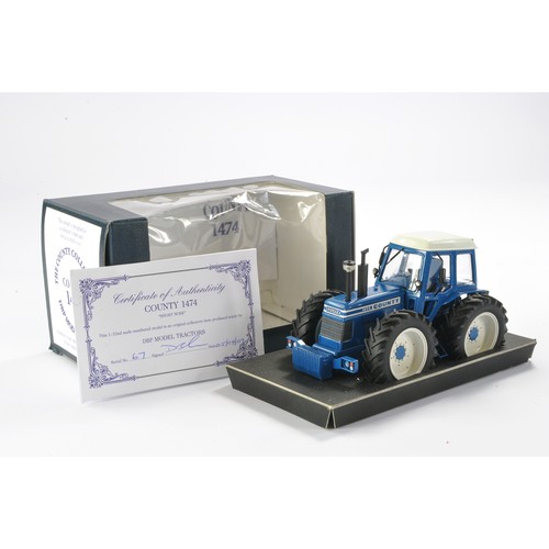 117 - DBP Hand built 1/32 farm model comprising County 1474 short nose tractor. Limited Edition 1 0f 500. ... 