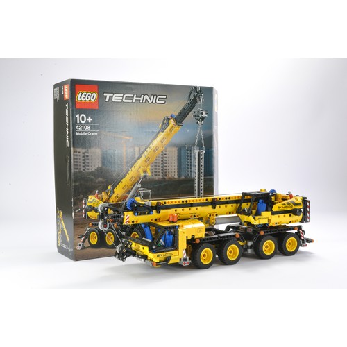 125 - Lego Technic comprising set no. 42108 Mobile Crane. Set is built but complete with original packagin... 