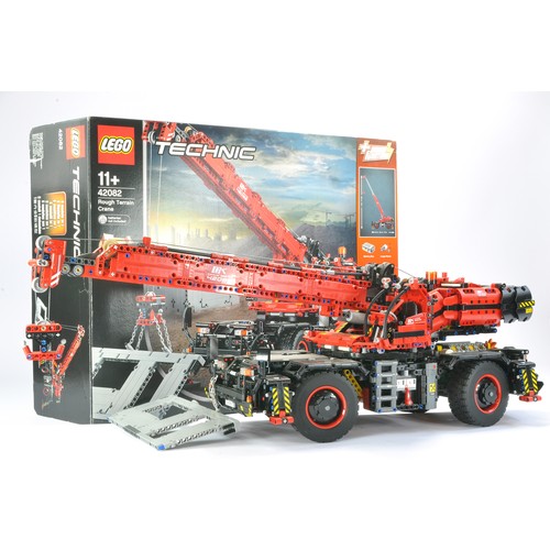 131 - Lego Technic comprising set no. 42082 Rough Terrain Crane. Set is built but complete with original p... 