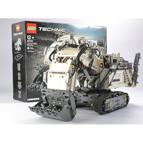 135 - Lego Technic comprising set no. 42100 Liebherr R 9800 Excavator. Set is built but complete with orig... 