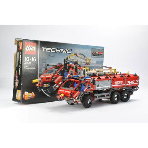 137 - Lego Technic comprising set no. 42068 Airport Rescue vehicle. Set is built but complete with origina... 