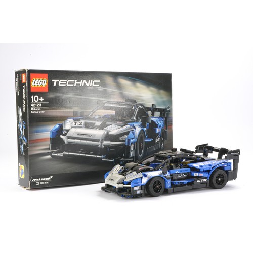 138 - Lego Technic comprising set no. 42123 McLaren Senna GTR. Set is built but complete with original pac... 