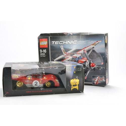 149 - Lego Technic comprising Set No. 42040 Fire Plane plus Shell Classico Ferrari. Set is Used but comple... 