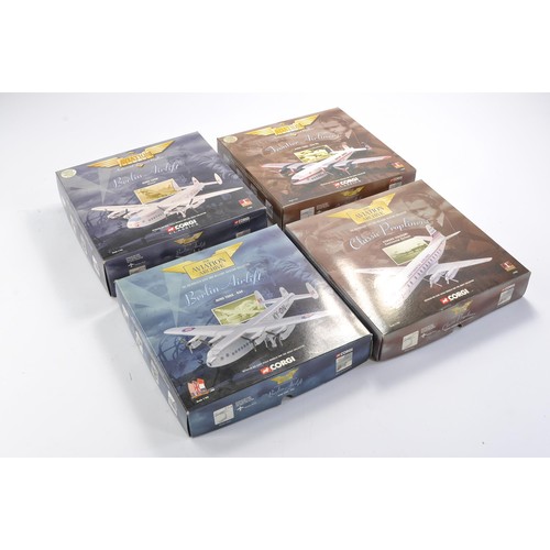 213 - Corgi model aircraft issues comprising 1) No. 47203 Avro York Dan air, 2) No. 47201 Avro York Skyway... 