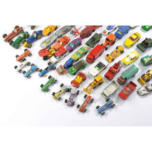 269 - Playworn Diecast group comprising Matchbox, Dinky, Zymlex, Corgi etc, approx 115 pcs.