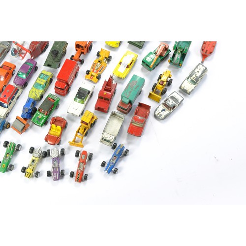 269 - Playworn Diecast group comprising Matchbox, Dinky, Zymlex, Corgi etc, approx 115 pcs.