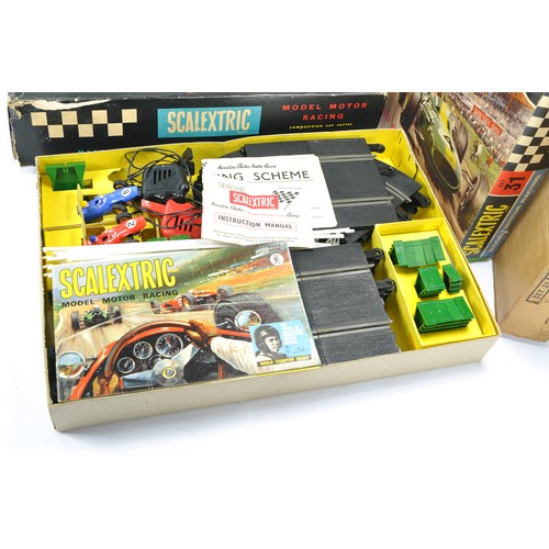 296 - Duo of Scalextric Sets including set no. 31, which appears to be complete and generally good to very... 