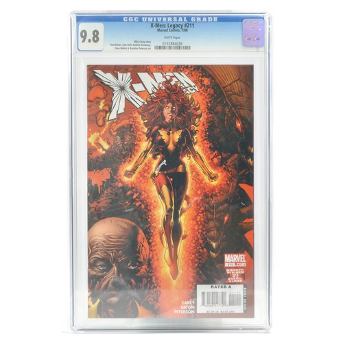 401 - Graded Comic Book interest comprising X-Men; Legacy #211. Marvel Comics 7/08. CGC Universal Grade 9.... 