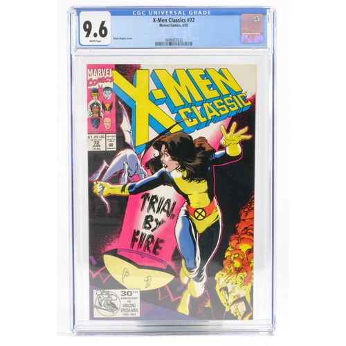 404 - Graded Comic Book interest comprising X-Men Classics #72. Marvel Comics 6/92. CGC Universal Grade 9.... 