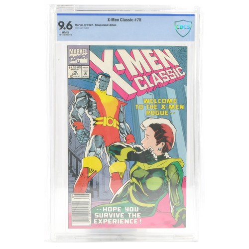 407 - Graded Comic Book interest comprising X-Men Classics #75. Marvel Comics 9/92- Newsstand edition. CBC... 