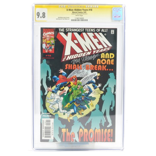 411 - Graded Comic Book interest comprising X-Men; Hidden years #18. Marvel Comics 5/01 - signed by Tom Pa... 