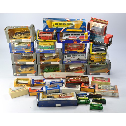 470 - A group of 35 boxed bus/coach issues. Mostly Corgi. Look to be generally excellent. Some boxes have ... 