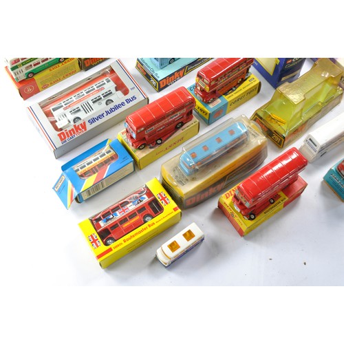 475 - An impressive collection of older Bus / Coach issues from Dinky and Corgi including some harder to f... 