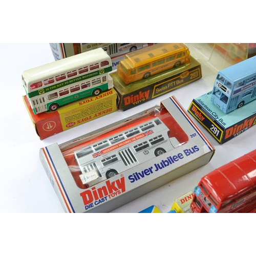 475 - An impressive collection of older Bus / Coach issues from Dinky and Corgi including some harder to f... 