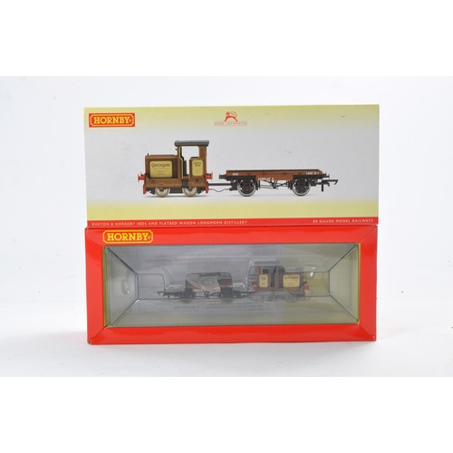 543 - Model Railway issue comprising of Hornby R3707 Ruston & Hornsby 48DS and flatbed wagon longmorn dist... 