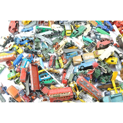 481 - A very interesting childhood collection of vintage 'playworn' diecast comprising Corgi, Dinky, Match... 