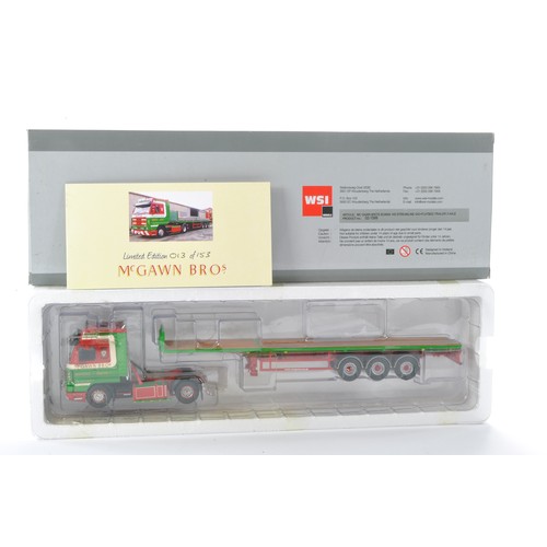 70 - WSI Collectibles 1/50 high detail model truck issue comprising No. 02-1599 Scania 143 Streamline 4x2... 