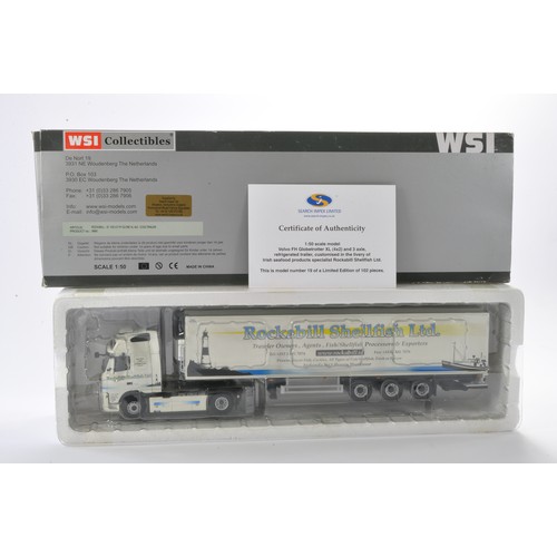 74 - WSI Collectibles 1/50 high detail model truck issue comprising No. 9980 SI Volvo FH Globe XL 4x2 - C... 