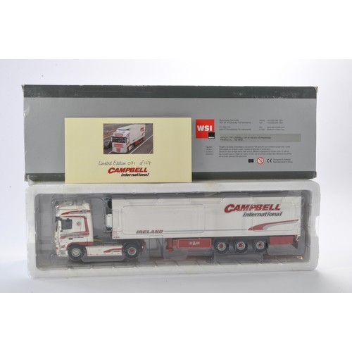 75 - WSI Collectibles 1/50 high detail model truck issue comprising No. 02-1635 DAF XF 105 SSC 4x2 + Reef... 