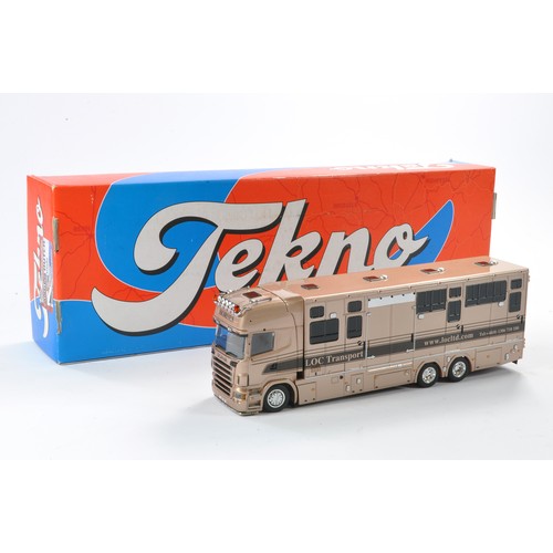 84 - Tekno 1/50 model Truck issue comprising Scania in the livery of LOC International Transport. Looks t... 