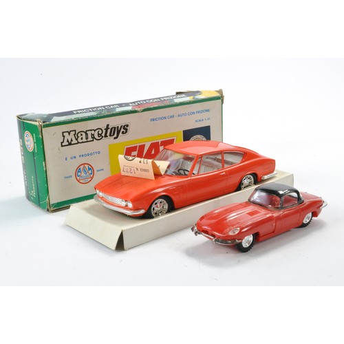 543 - Marc Toys 1/21 Plastic Friction Driven Fiat Dino Coupe. Generally excellent in fair to good box, plu... 