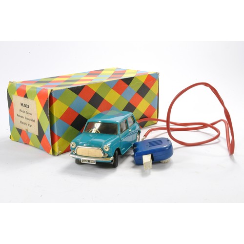 537 - Triang Larger Scale No. M.029 Austin Seven Remote Controlled Mini in teal green. Untested, missing b... 