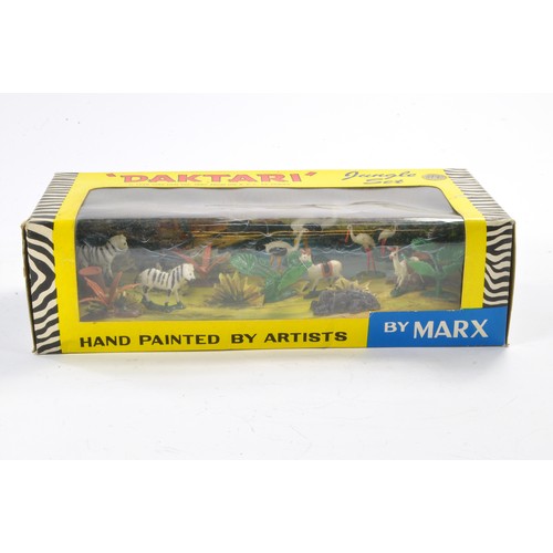 518 - Marx Daktari Plastic Jungle diorama Figure Set. Excellent and complete in very good to excellent box... 