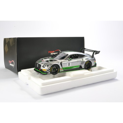 25 - Top Speed 1/18 Resin Model comprising Bentley Continental GT3. Looks to be without sign of fault, no... 