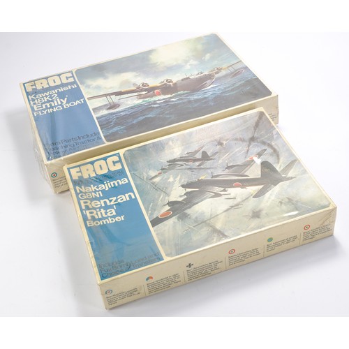 44 - Plastic Model Kits comprising early issue FROG to include Kawanishi Emily Flying Boat and Nakajima R... 